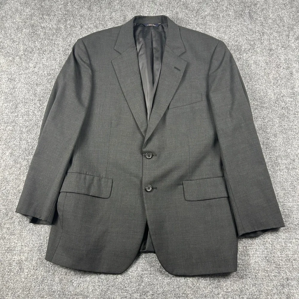 Brooks Brothers Blazer Mens 40S Charcoal Gray Brooksease Wool Sport‎ Coat USA